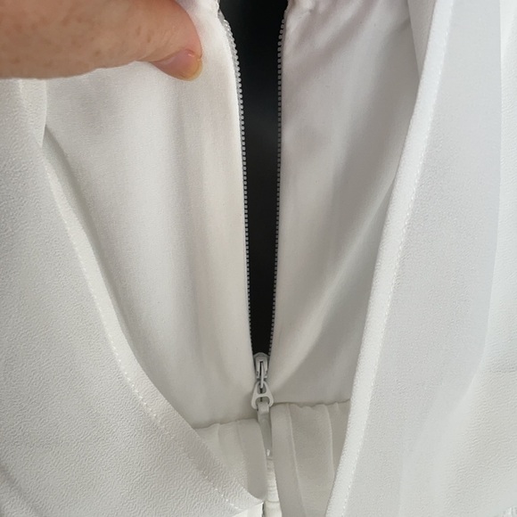 White Sleeveless Formal Prom Dress - Picture 12 of 16